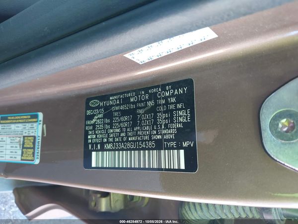 2016 HYUNDAI TUCSON ECO — I9