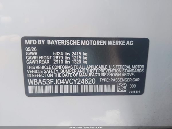 2027 BMW 530I XDRIVE — I9
