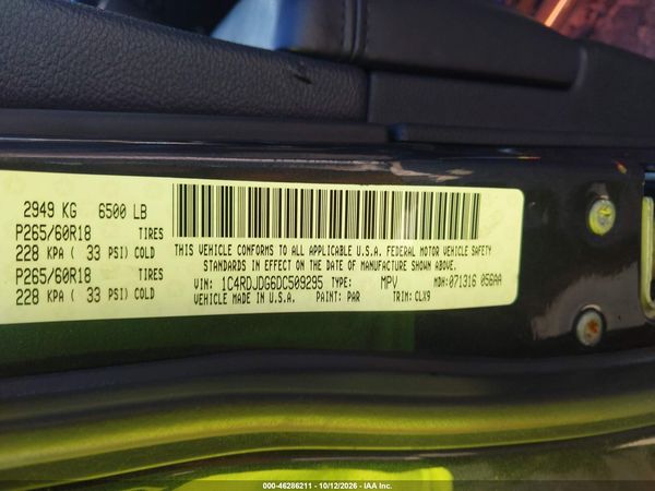 2013 DODGE DURANGO CREW — I9