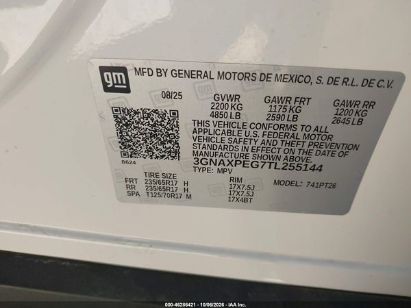 2026 CHEVROLET EQUINOX AWD LT — I9