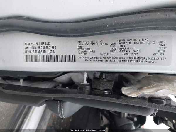 2022 JEEP GRAND CHEROKEE LIMITED 4X4 — I9