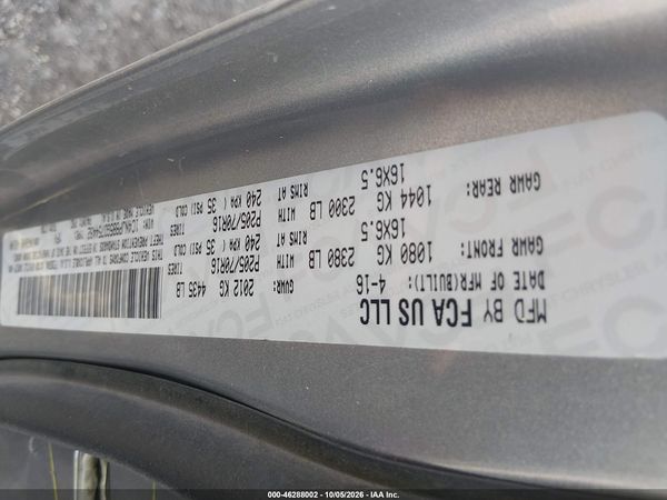 2016 JEEP PATRIOT SPORT — I9