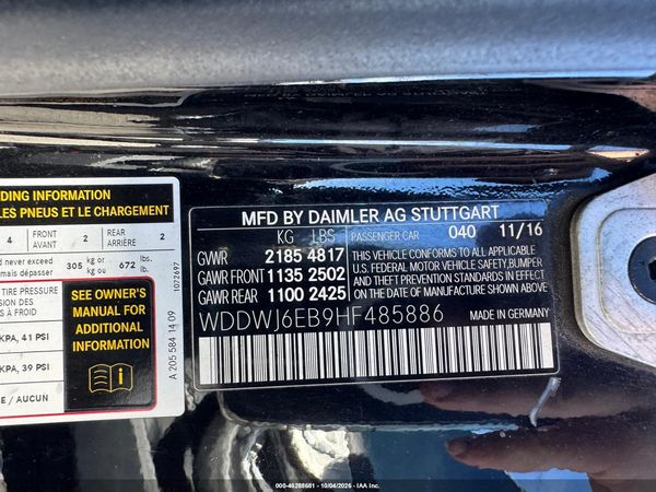 2017 MERCEDES-BENZ AMG C 43 4MATIC — I9