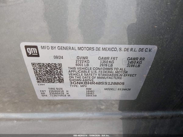 2025 CHEVROLET BLAZER AWD 2LT — I9