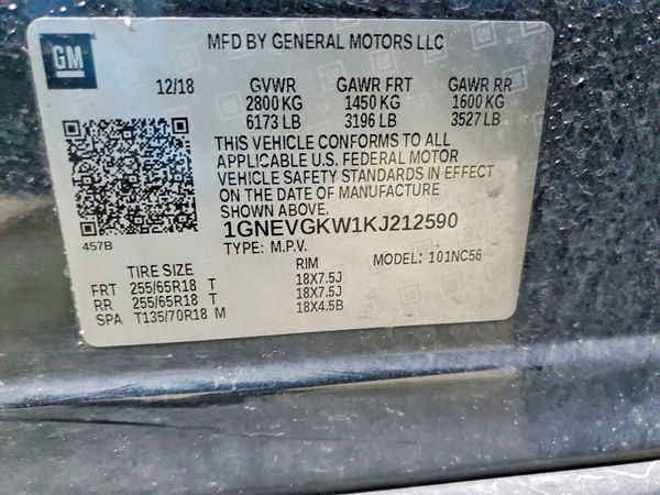 2019 CHEVROLET TRAVERSE
