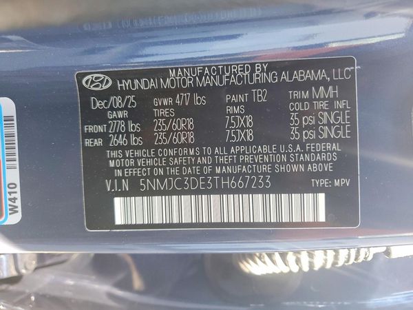 2026 HYUNDAI TUCSON SEL Convenience
