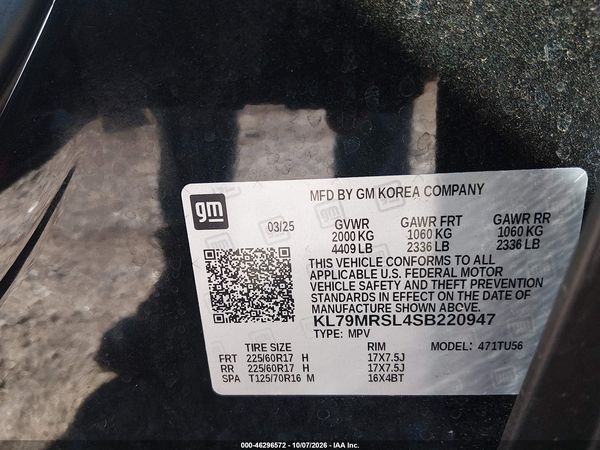 2025 CHEVROLET TRAILBLAZER AWD LT — I9