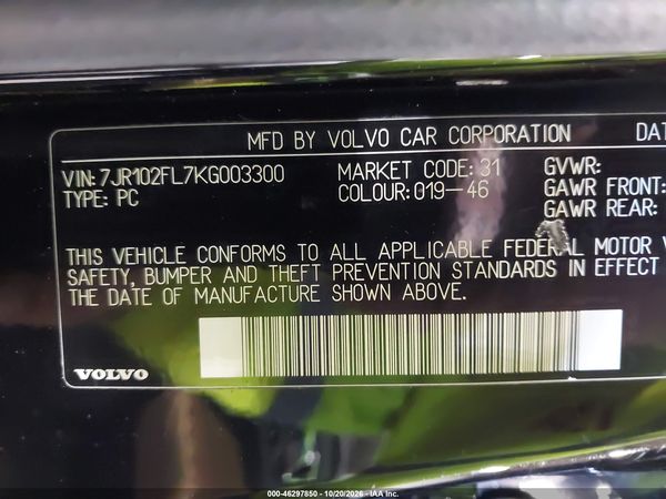 2019 VOLVO S60 T5 INSCRIPTION — I9