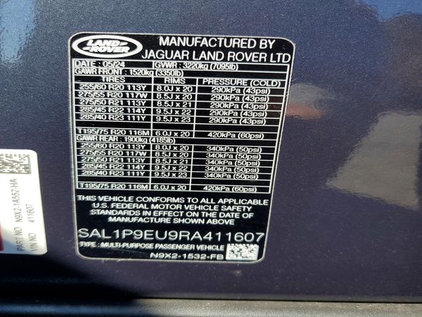 2024 LAND ROVER RANGE ROVER SPORT P360 SE