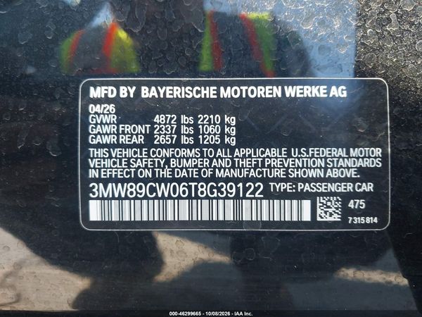 2026 BMW 330I XDRIVE NA — I9