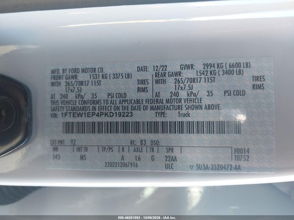 2023 FORD F-150 XLT — I9