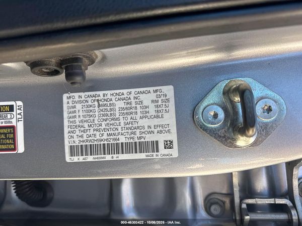 2019 HONDA CR-V EX — I9