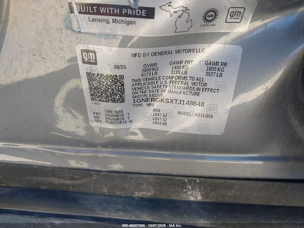2026 CHEVROLET TRAVERSE FWD LT — I9