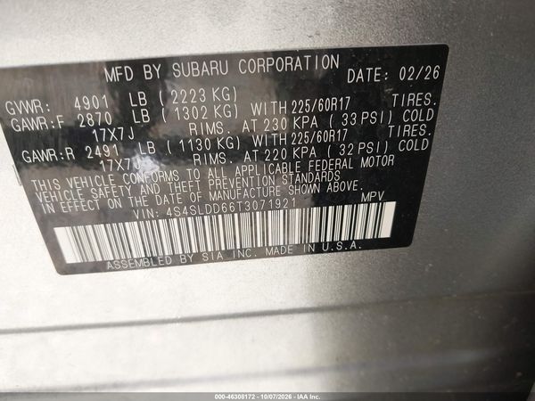 2026 SUBARU FORESTER PREMIUM — I9