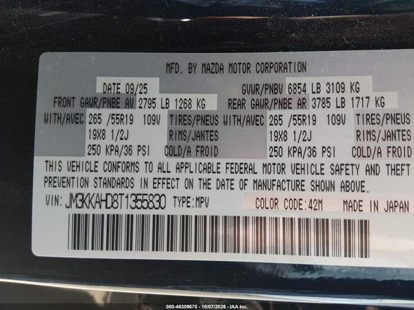 2026 MAZDA CX-90 3.3 TURBO SELECT — I9