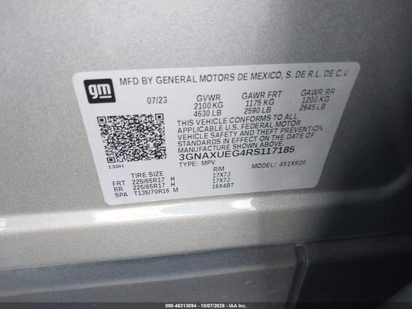 2024 CHEVROLET EQUINOX AWD LT — I9