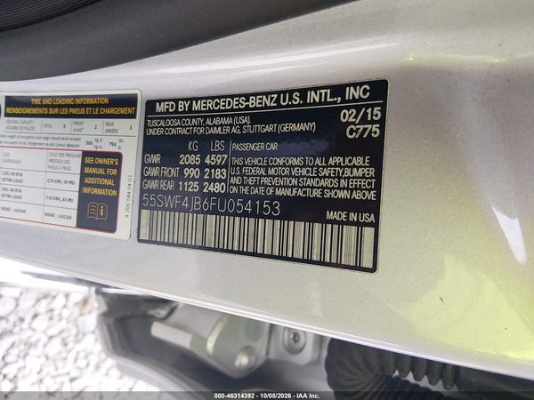 2015 MERCEDES-BENZ C 300 Base — I9