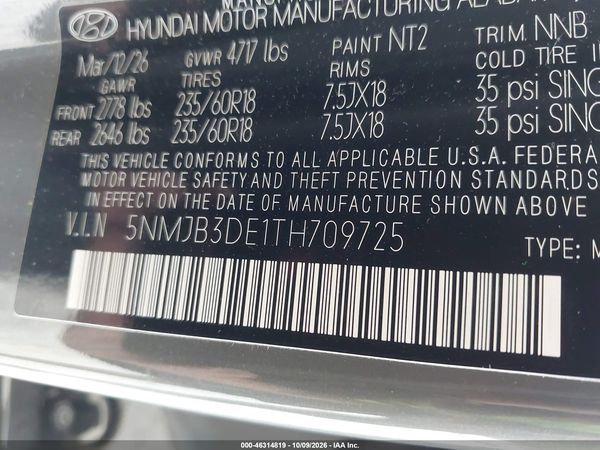 2026 HYUNDAI TUCSON SEL — I9
