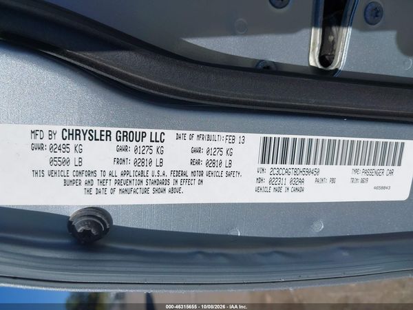 2013 CHRYSLER 300 300S V6 — I9