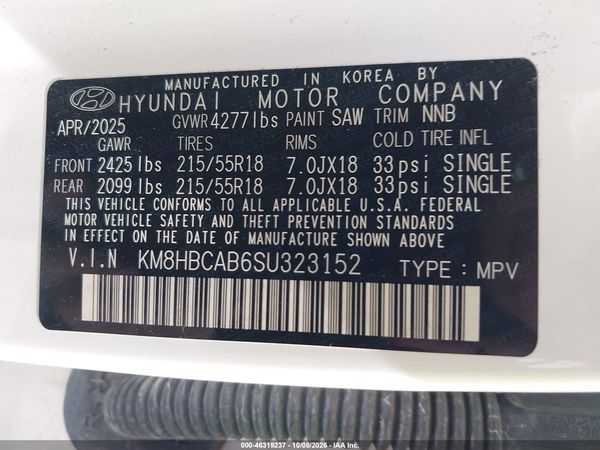 2025 HYUNDAI KONA SEL — I9