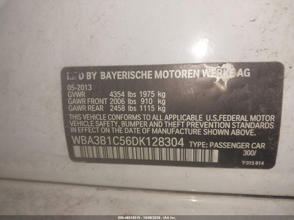 2013 BMW 320I SA — I9