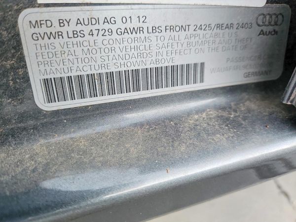2012 AUDI A4 Premium