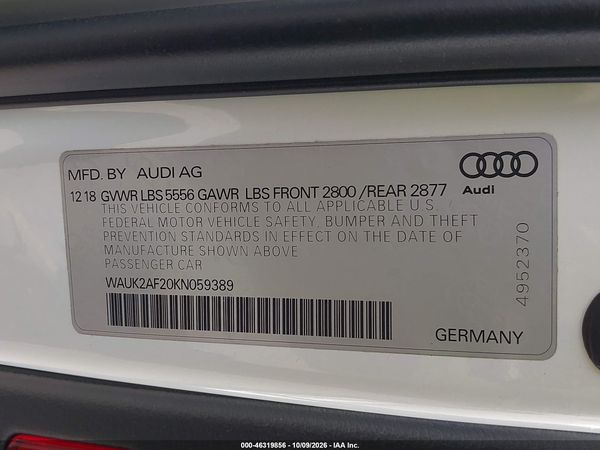 2019 AUDI A6 55 PREMIUM — I9