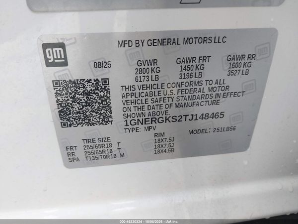 2026 CHEVROLET TRAVERSE FWD LT — I9
