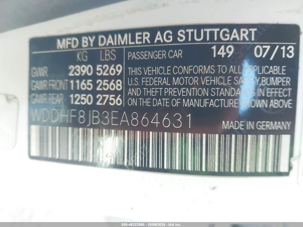 2014 MERCEDES-BENZ E 350 4MATIC — I9