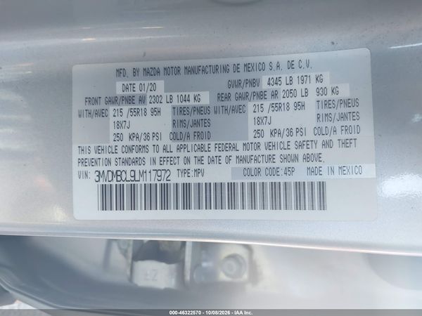 2020 MAZDA CX-30 SELECT PACKAGE — I9
