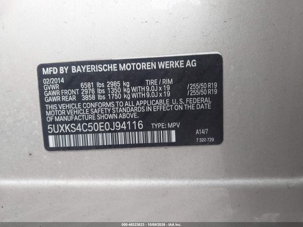 2014 BMW X5 XDRIVE35D — I9