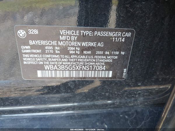 2015 BMW 328I XDRIVE — I9