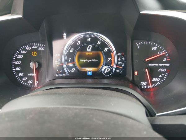 2019 CHEVROLET CORVETTE STINGRAY — I7