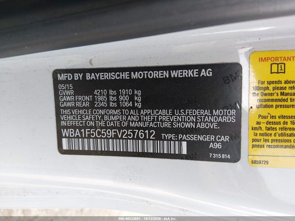 2015 BMW 228I — I9
