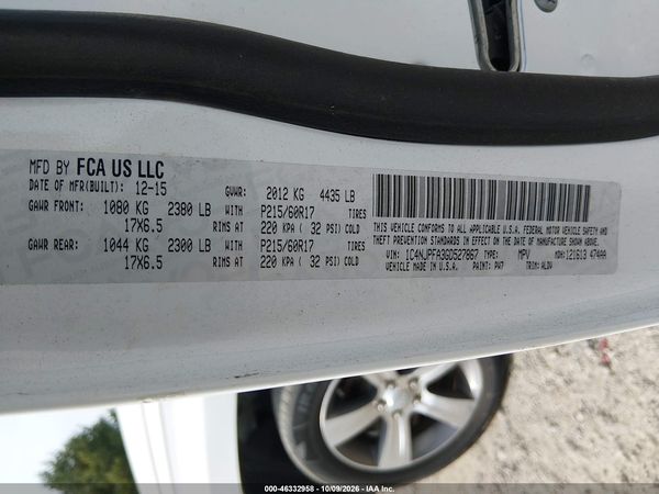 2016 JEEP PATRIOT HIGH ALTITUDE EDITION — I9