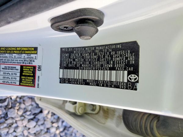 2015 TOYOTA COROLLA L/LE