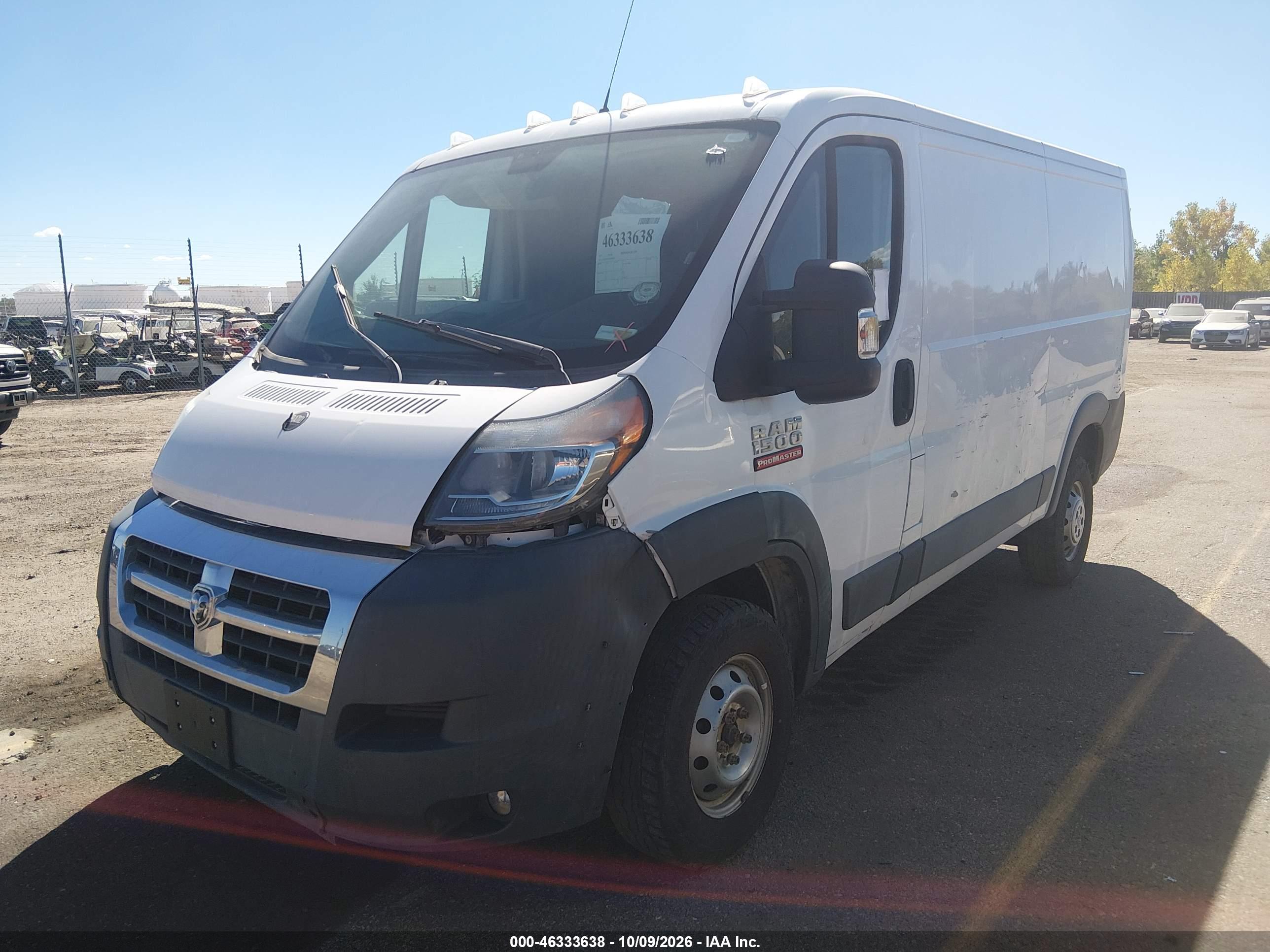 2017 RAM PROMASTER 1500 LOW ROOF 136 WB — I2