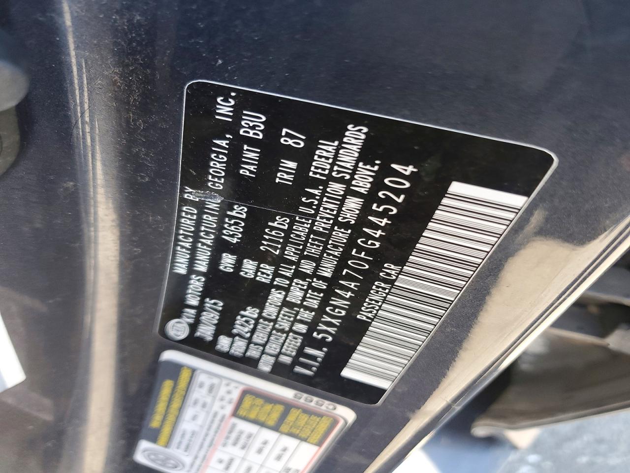 2015 KIA OPTIMA