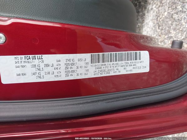 2018 DODGE GRAND CARAVAN SE PLUS — I9