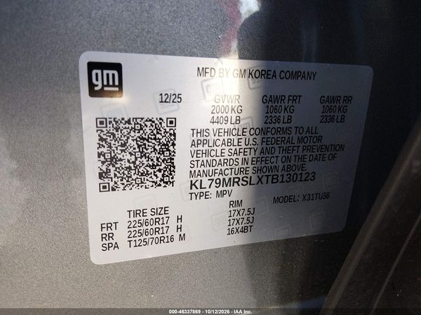 2026 CHEVROLET TRAILBLAZER AWD LT — I9