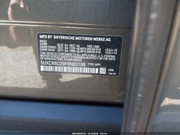 2023 BMW X5 XDRIVE40I — I9