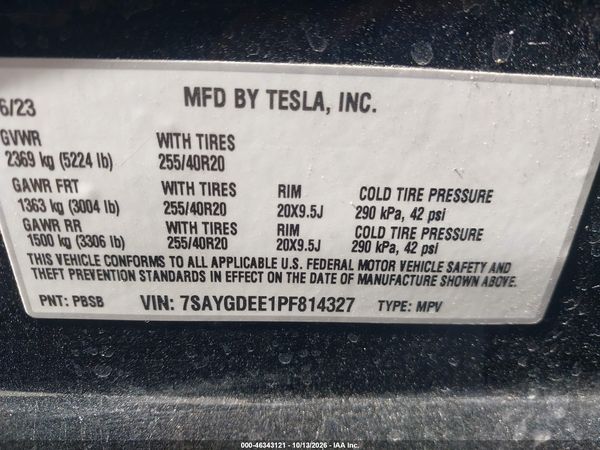 2023 TESLA MODEL Y — I9