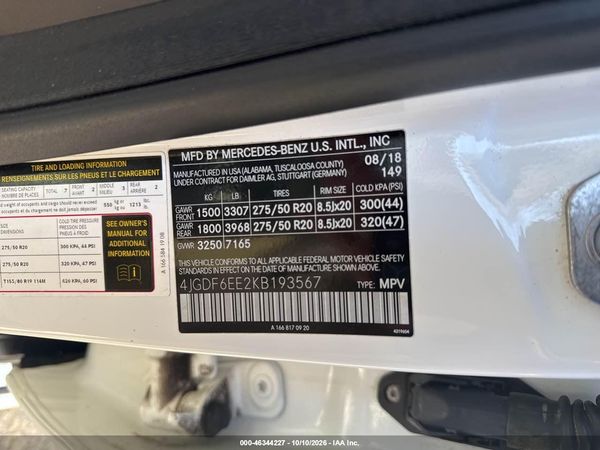 2019 MERCEDES-BENZ GLS 450 4MATIC — I9