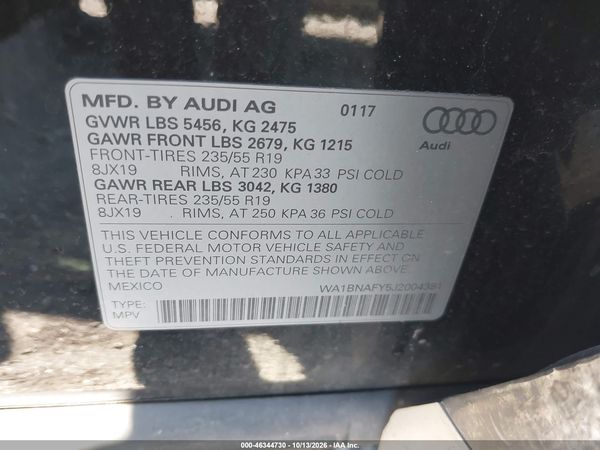 2018 AUDI Q5 — I9