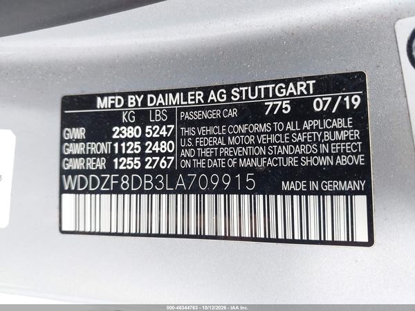 2020 MERCEDES-BENZ E 350 E350 — I9