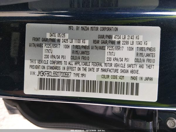 2025 MAZDA CX-5 2.5 S PREFERRED — I9