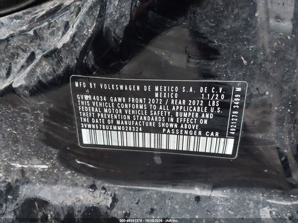 2021 VOLKSWAGEN JETTA 1.4T R-LINE/1.4T S — I9