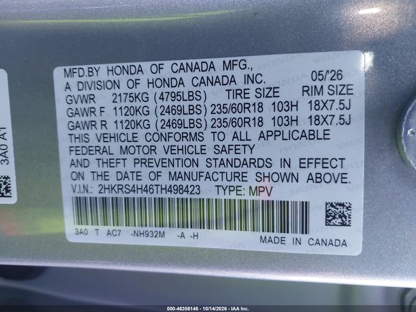 2026 HONDA CR-V EX AWD — I9