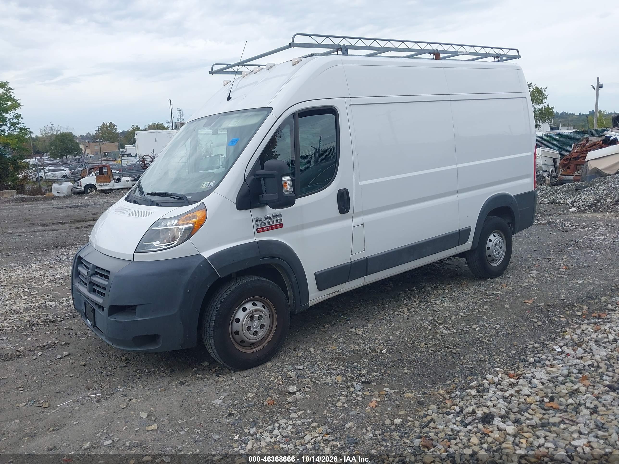 2017 RAM PROMASTER 1500 HIGH ROOF 136 WB — I2