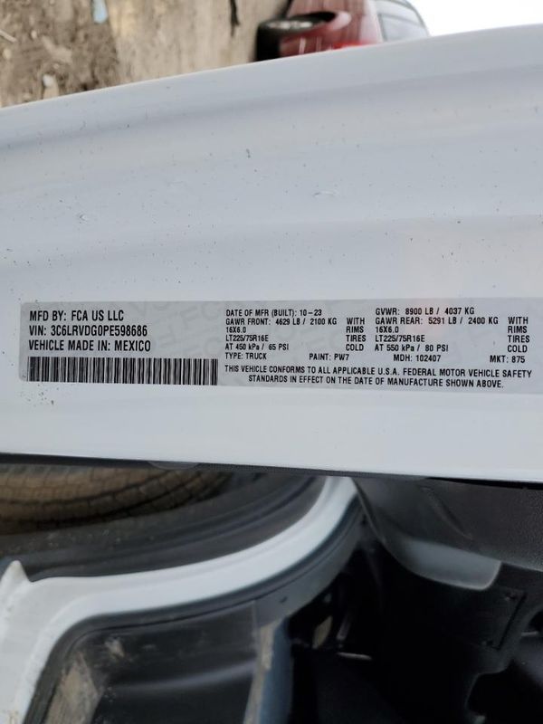 2023 RAM PROMASTER 2500 High Roof